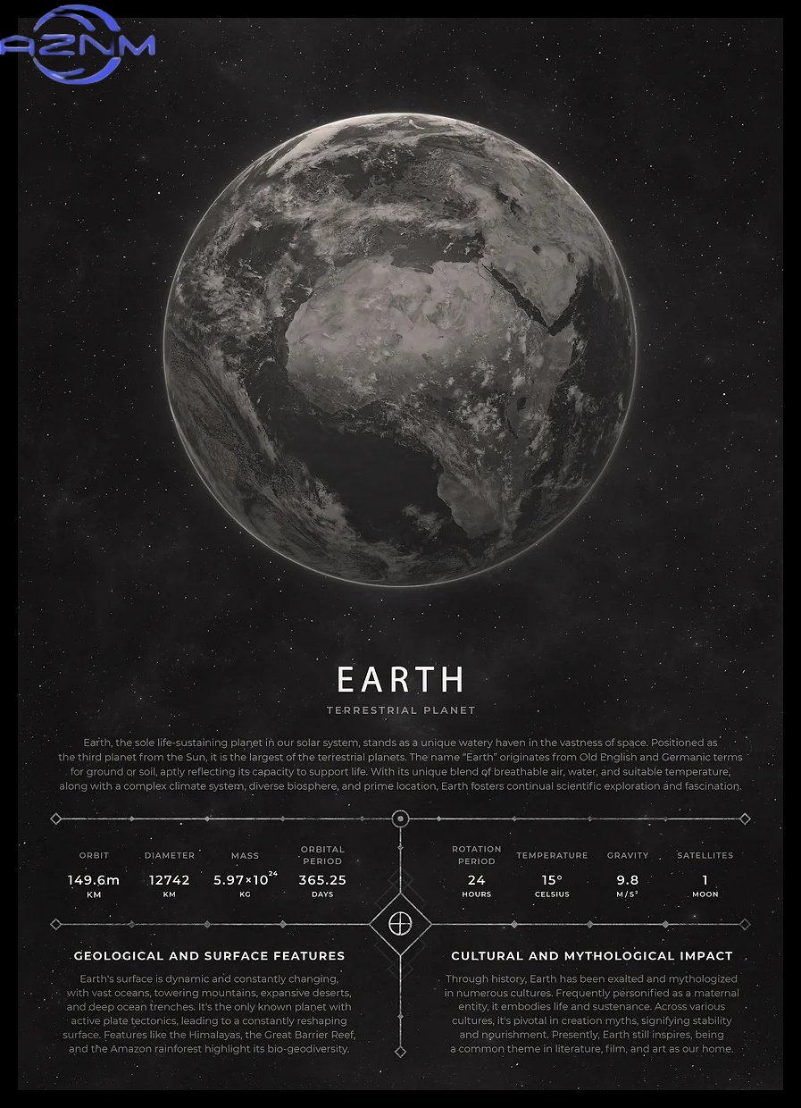 AZNM Póster espacial de estilo - Star Map Poster reseña y precio